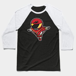 Red Hawk Choujin Sentai Jetman Chibi Style Kawaii Baseball T-Shirt